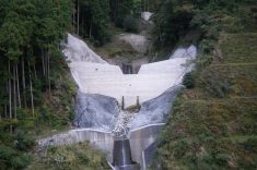 復旧治山事業春日六合字向山地区工事